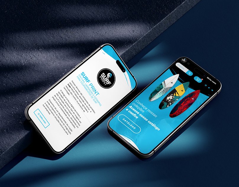 Site e E-commerce responsivo - Surf Print