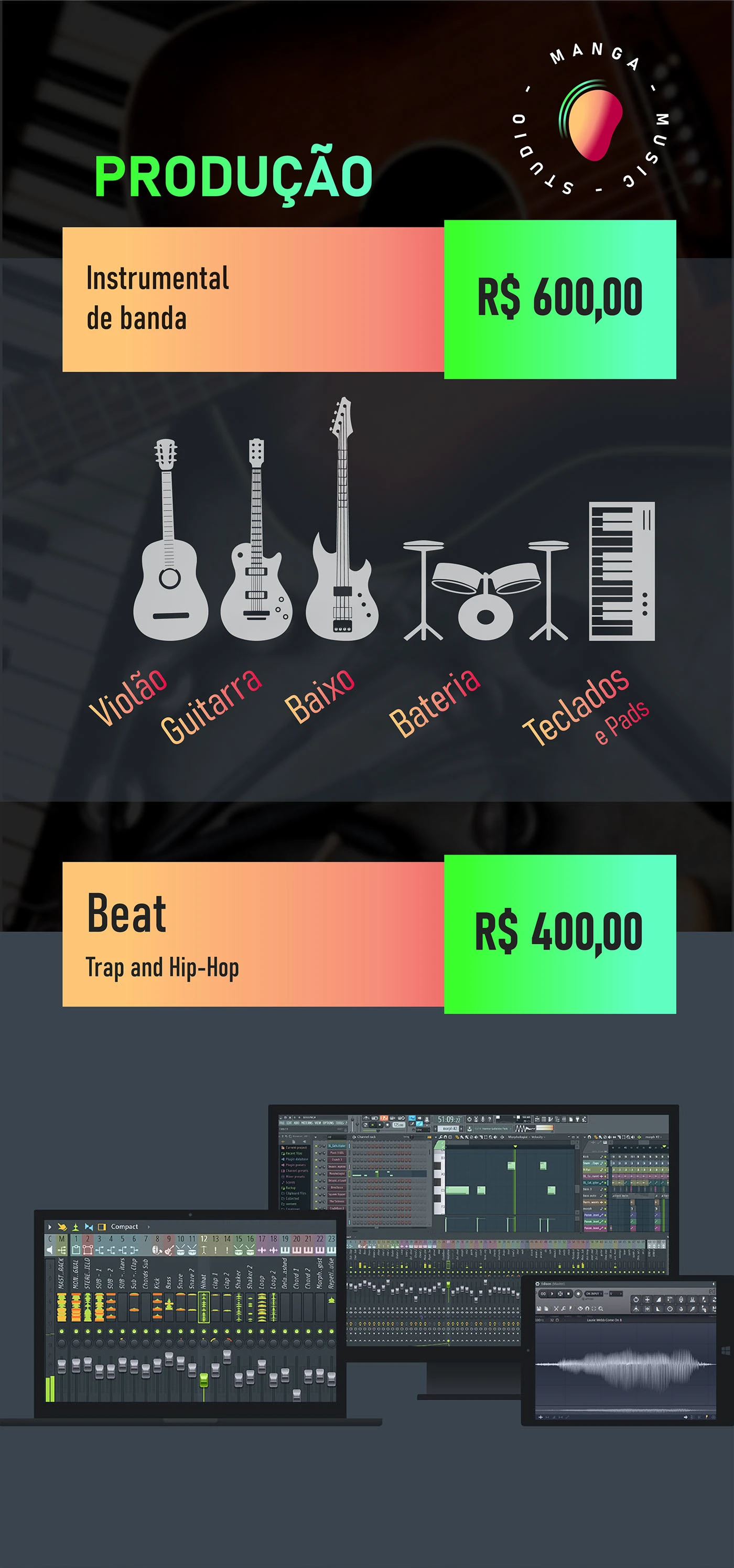 Branding - Manga Music Studio — imagem 8