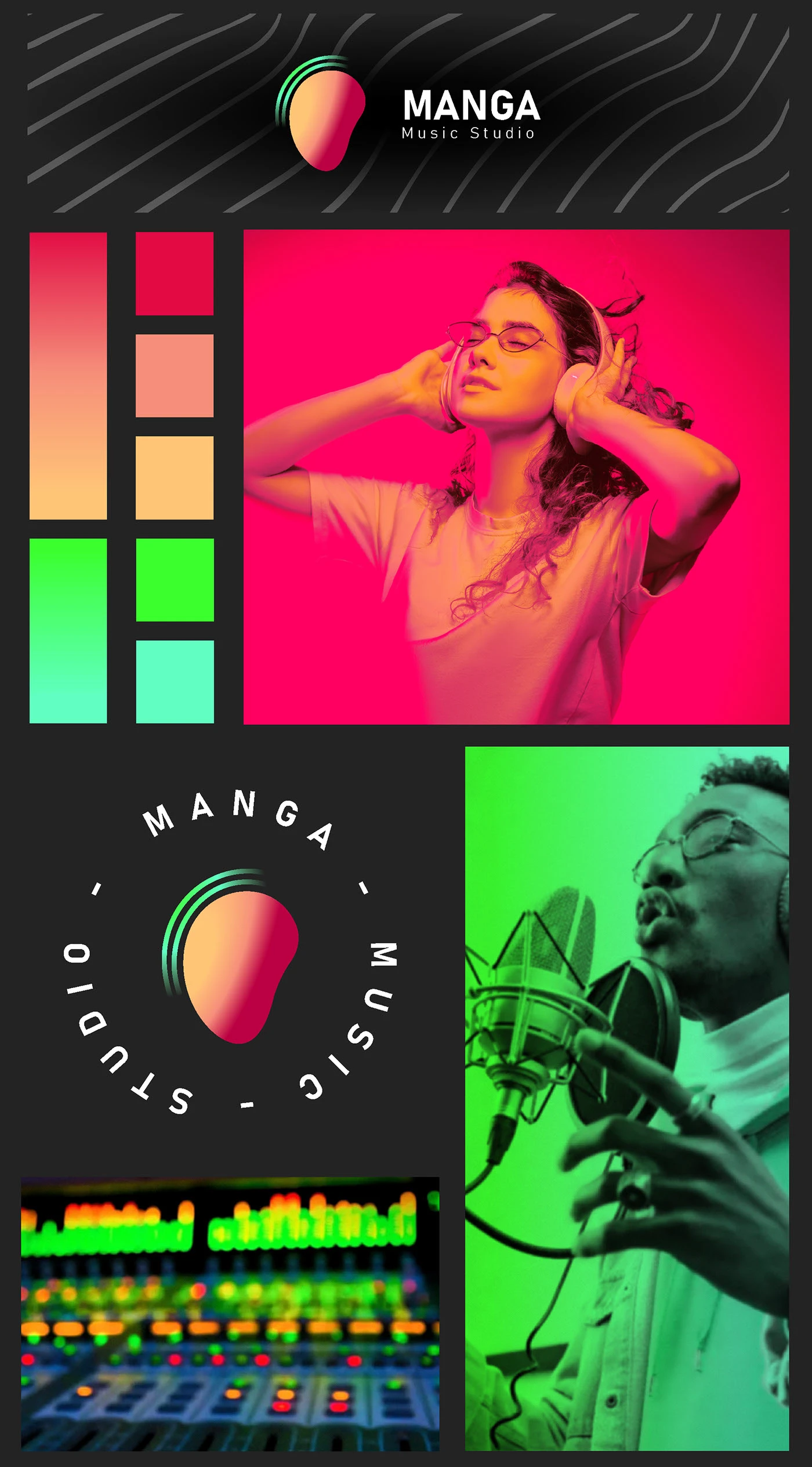 studio branding  music business