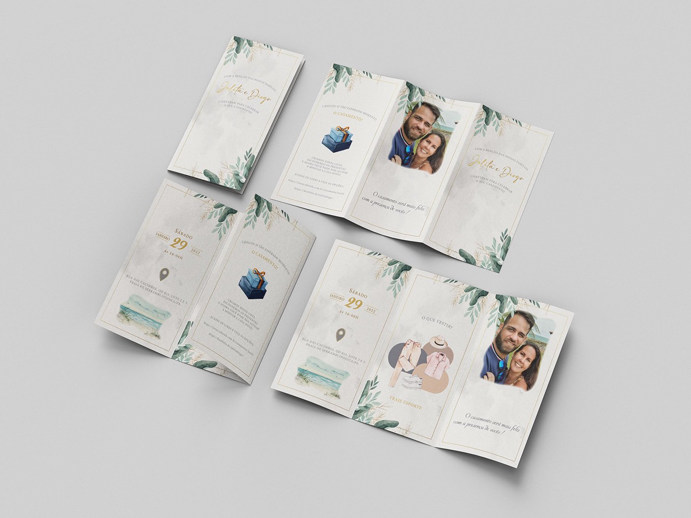 card design Event Invitation wedding Mockup graphic design