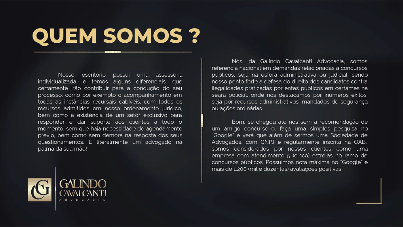 Galindo Cavalcanti Advocacia - Branding & Video — imagem 12