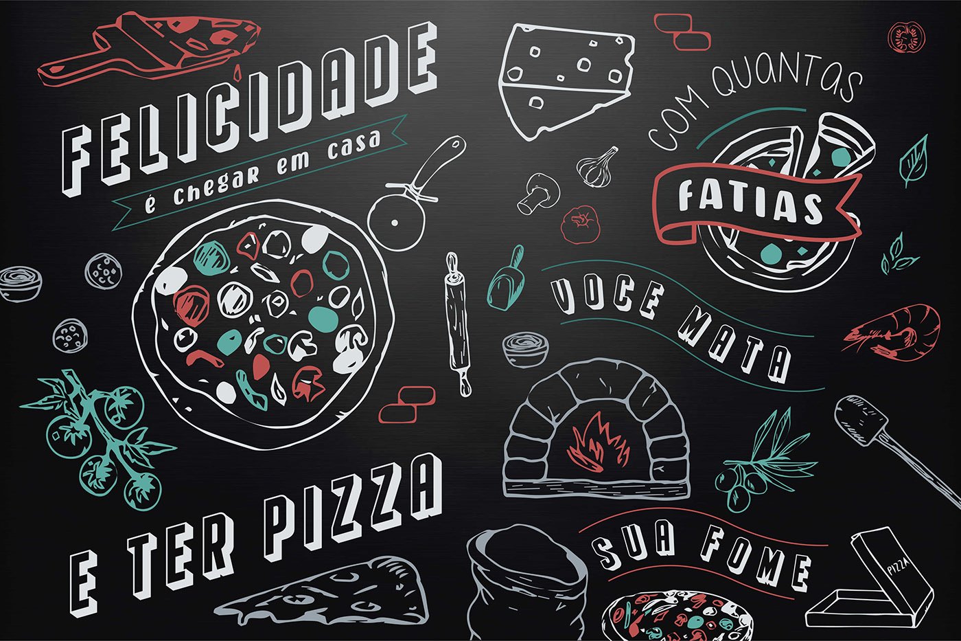black Board chalk Food  Pizza