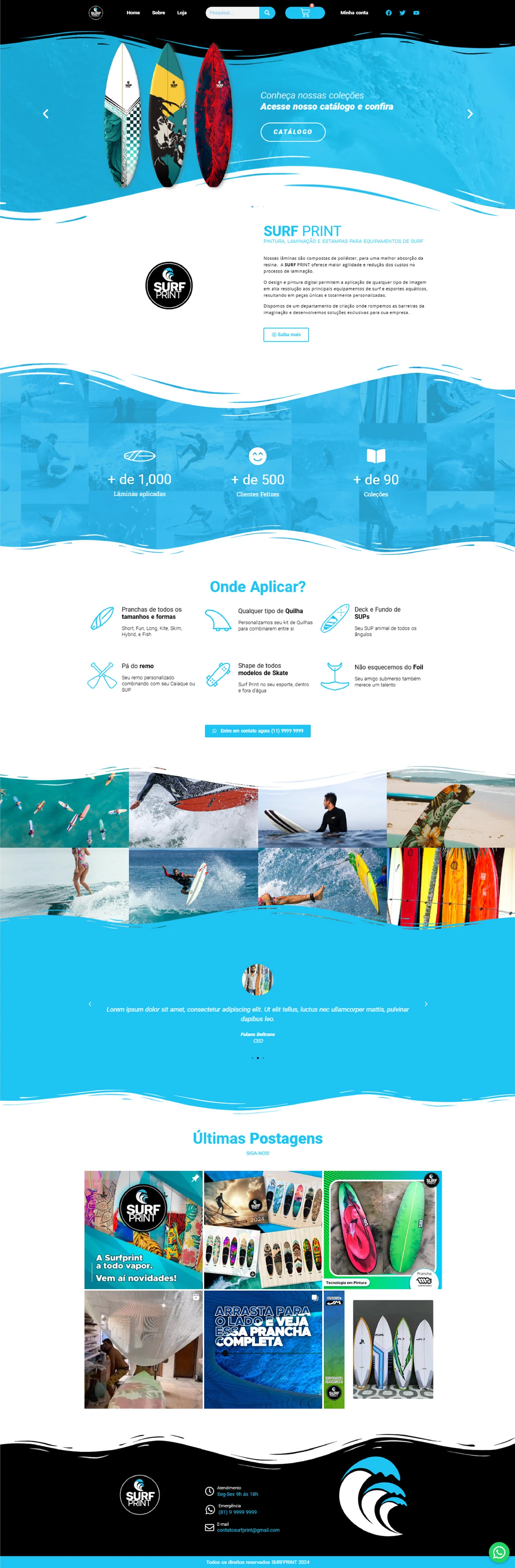 surfing wordpress elementor pro Web Design  ux/ui
