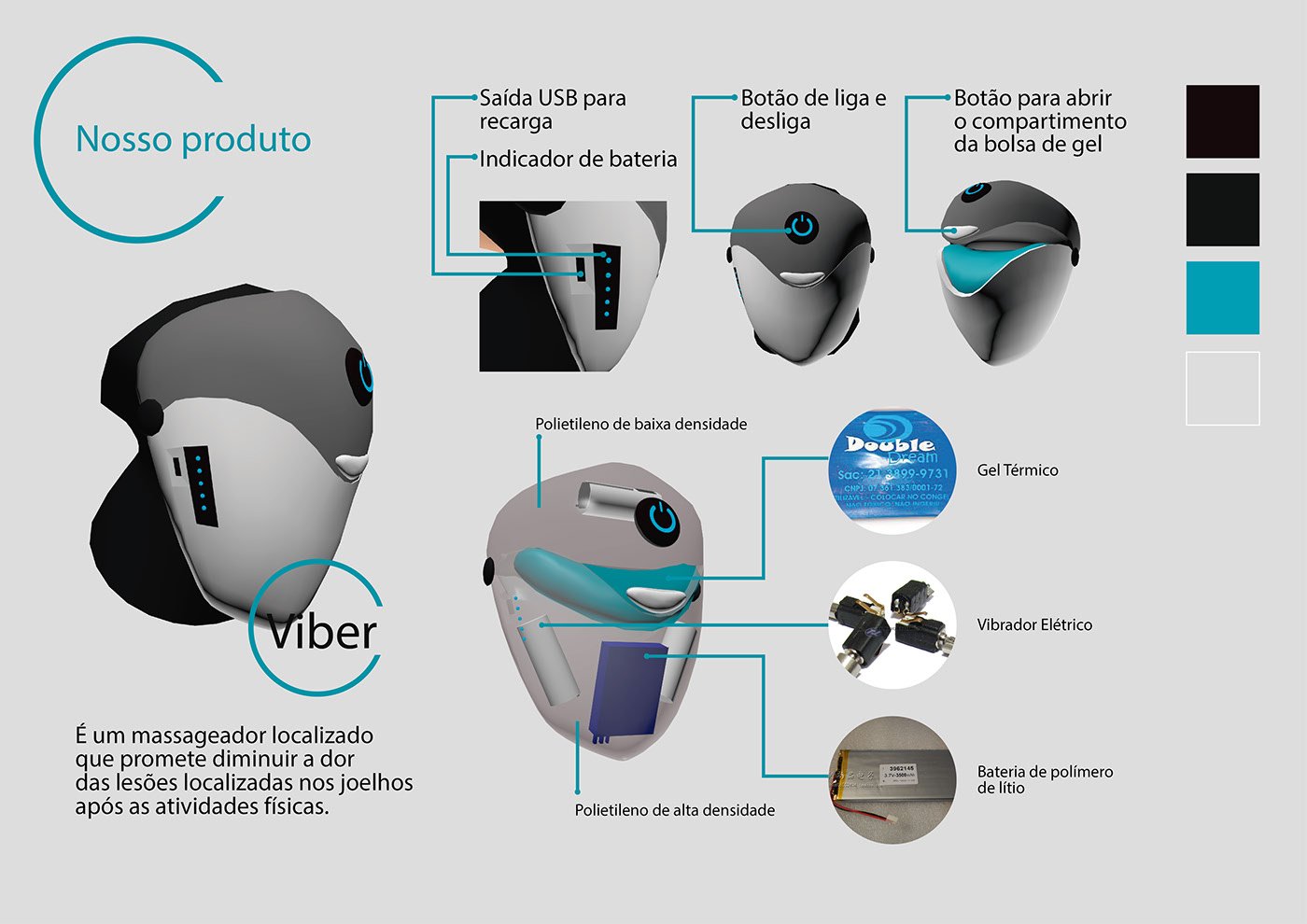 product design  Obesity obesidade design de produto Massager Massageador COOL INVENTIONS pitch ufpe design
